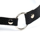 Кляп БДСМ Оки-Чпоки, классический, ПВХ, экокожа, черный 50×4,5 см - Фото 4