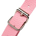 Кляп БДСМ классический, ПВХ, экокожа, розовый 50×4.5 см - Фото 4