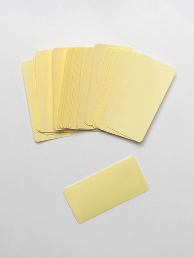 Ценник самоклеящийся, набор 50 шт., 6×3 см, цвет прозрачный