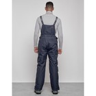 Полукомбинезон горнолыжный утеплённый мужской зимний, размер 56, цвет тёмно-синий - Фото 4