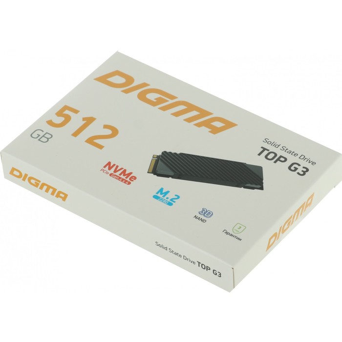 Накопитель SSD Digma PCI-E 4.0 x4 512GB DGST4512GG33T Top G3 M.2 2280 - фото 51508023