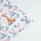 Бумага упаковочная крафтовая белая «Праздничные животные », 50 x 70 см - Фото 4