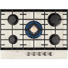 Варочная поверхность HIBERG VM 7155 Y, газовая, 5 конфорок, сенсорный таймер, бежевая - Фото 2