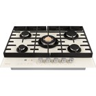 Варочная поверхность HIBERG VM 7155 Y, газовая, 5 конфорок, сенсорный таймер, бежевая - Фото 3