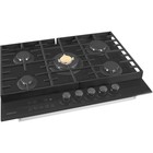 Варочная поверхность HIBERG VM 7155 B, газовая, 5 конфорок, сенсорный таймер, чёрная - Фото 4