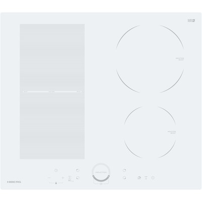 Варочная поверхность HIBERG i-MS 6049 W, индукционная, 4 конфорки, сенсор, белая