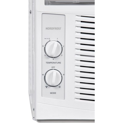 Кондиционер NORDFROST WC 05, оконный, до 15 м², класс С, 3 режима, белый