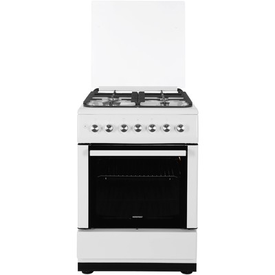 Плита NORDFROST GG 6062 W, газовая, 4 конфорки, 64 л, газовая духовка, белая