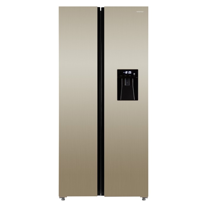 Холодильник NORDFROST RFS 484D NFH, двухкамерный, класс А++, 472 л, No Frost, бежевый - Фото 1