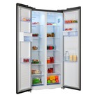 Холодильник NORDFROST RFS 484D NFXd, двухкамерный, класс А++, 472 л, No Frost, чёрный - Фото 3