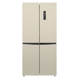 Холодильник NORDFROST RFQ 510 NFH, многокамерный, класс А+, 470 л, No Frost, бежевый