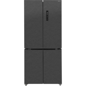 Холодильник HIBERG RFQ-600DX NFGM Inverter, двухкамерный, класс А++, 526 л, серый