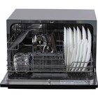 Посудомоечная машина HIBERG T56 615 B, класс А+, 6 комплектов, 7 режимов, чёрная - Фото 3