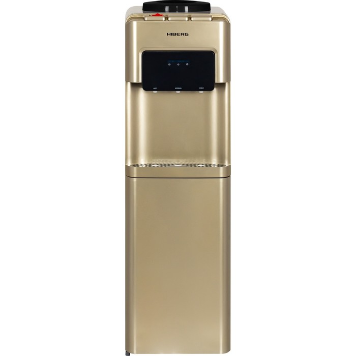 Кулер для воды HIBERG FK 603 G, нагрев и охлаждение, 500/85 Вт, золотистый - Фото 1