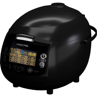 Мультиварка HIBERG MC 590 BB, 860 Вт, 5 л, 18 программ, керамическое покрытие, чёрная