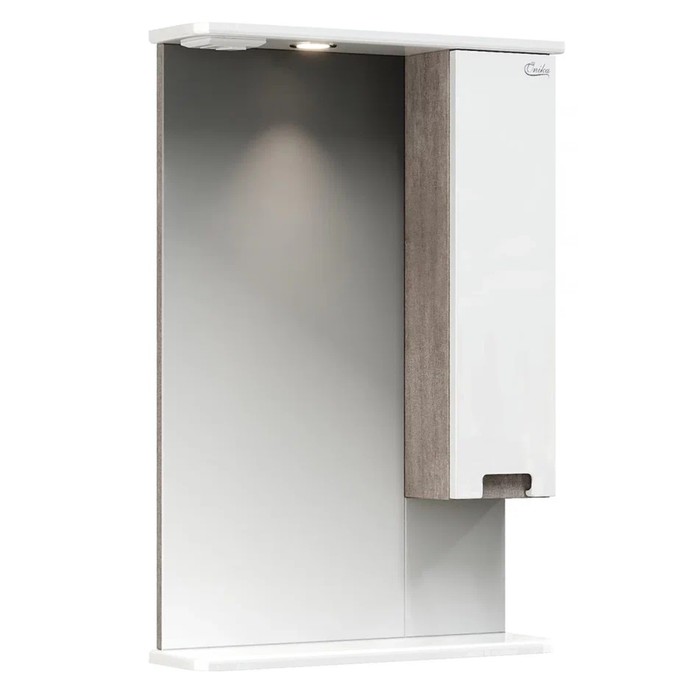 Зеркало шкаф Onika Харпер 52.01 для ванной комнаты, цвет белый глянцевый, правый, с подсветкой - Фото 1