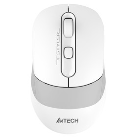 Мышь A4Tech Fstyler FB10C белый/серый оптическая (2400dpi) беспроводная BT/Radio USB (4but)   102939