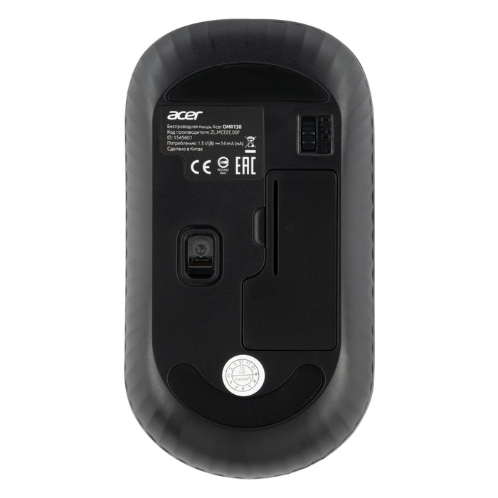 Мышь Acer OMR130 черный оптическая (1200dpi) беспроводная USB (3but) - фото 51512273