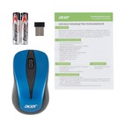 Мышь Acer OMR132 синий/черный оптическая (1000dpi) беспроводная USB для ноутбука (2but) - Фото 7