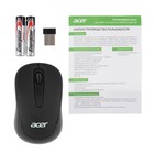 Мышь Acer OMR133 черный оптическая (1000dpi) беспроводная USB для ноутбука (2but) - Фото 7