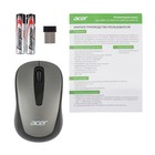 Мышь Acer OMR134 серый оптическая (1000dpi) беспроводная USB для ноутбука (2but) - Фото 7