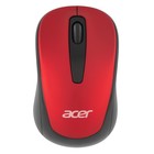 Мышь Acer OMR136 красный оптическая (1000dpi) беспроводная USB для ноутбука (2but) - фото 51512326