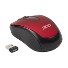 Мышь Acer OMR136 красный оптическая (1000dpi) беспроводная USB для ноутбука (2but) - фото 51512331
