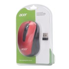 Мышь Acer OMR136 красный оптическая (1000dpi) беспроводная USB для ноутбука (2but) - фото 51512333