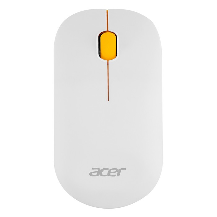 Мышь Acer OMR200 желтый оптическая (1200dpi) беспроводная USB для ноутбука (2but) - Фото 1