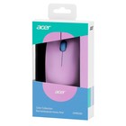 Мышь Acer OMR200 зеленый/фиолетовый оптическая (1200dpi) беспроводная USB для ноутбука (2bu   102939 - Фото 8