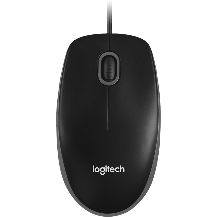 Мышь Logitech B100 for business черный оптическая (1000dpi) USB (2but) - Фото 1
