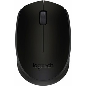 Мышь Logitech B170 черный оптическая (1000dpi) беспроводная USB для ноутбука (2but)