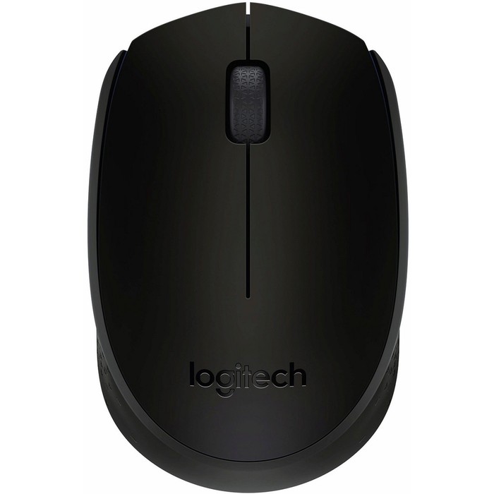 Мышь Logitech B170 черный оптическая (1000dpi) беспроводная USB для ноутбука (2but) - Фото 1