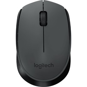 Мышь Logitech M170 черный/темно-серый оптическая (1000dpi) беспроводная USB для ноутбука (2   102940