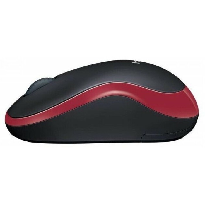 Мышь Logitech M186 черный/красный оптическая (1000dpi) беспроводная USB2.0 для ноутбука (2b   102940 - фото 51512689