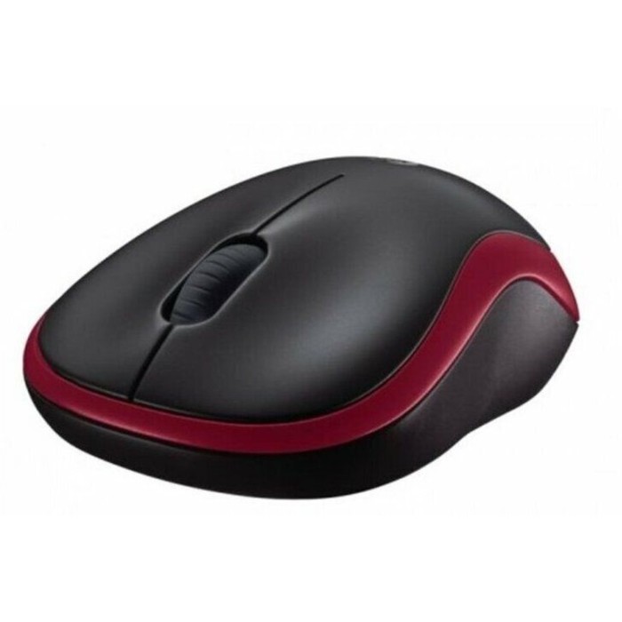 Мышь Logitech M186 черный/красный оптическая (1000dpi) беспроводная USB2.0 для ноутбука (2b   102940 - фото 51512690