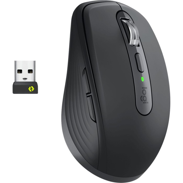 Мышь Logitech MX Anywhere 3 графитовый лазерная (4000dpi) беспроводная BT/Radio USB для ноу   102940 - фото 51653898