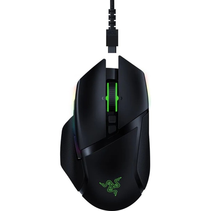 Мышь Razer Basilisk Ultimate Doc черный оптическая (20000dpi) беспроводная USB (7but) - фото 51524941