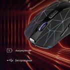 Мышь Оклик 976GW черный оптическая (3200dpi) беспроводная USB (6but) - фото 51524968