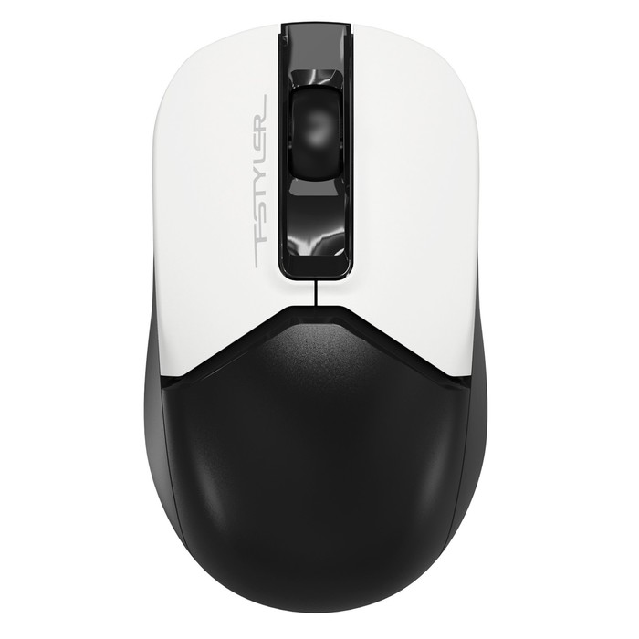 Мышь A4Tech Fstyler FG12 Panda белый/черный оптическая (1200dpi) беспроводная USB (3but) - Фото 1