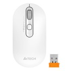 Мышь A4Tech Fstyler FG20 белый оптическая (2000dpi) беспроводная USB для ноутбука (4but) - Фото 3