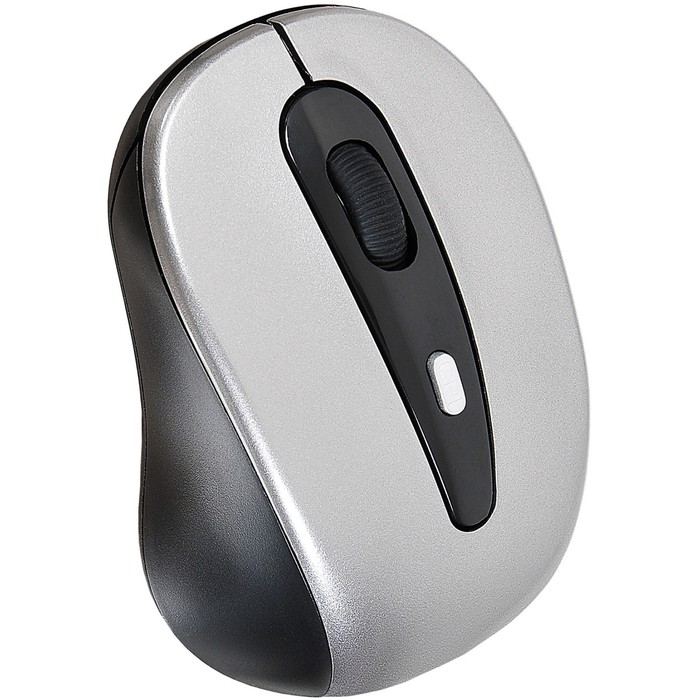 Мышь Оклик 435MW черный/серый оптическая (1600dpi) беспроводная USB для ноутбука (4but) - фото 51513108