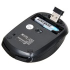 Мышь Оклик 455MW черный оптическая (1600dpi) беспроводная USB для ноутбука (5but) - Фото 8
