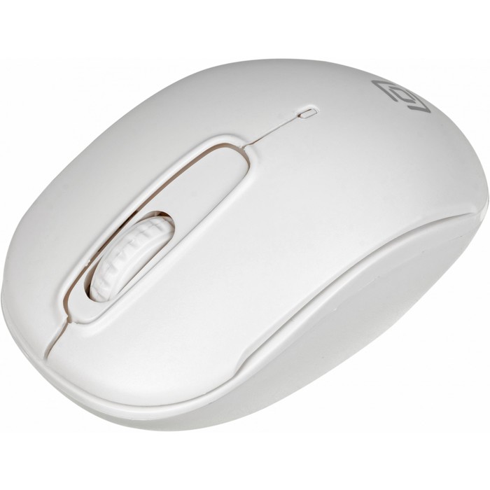 Мышь Оклик 505MW белый оптическая (1000dpi) беспроводная USB для ноутбука (3but) - фото 51513220