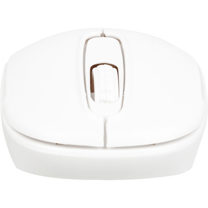 Мышь Оклик 505MW белый оптическая (1000dpi) беспроводная USB для ноутбука (3but) - фото 51513223