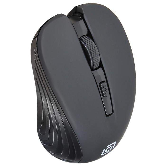 Мышь Оклик 545MW черный оптическая (1600dpi) беспроводная USB для ноутбука (4but) - фото 51524988