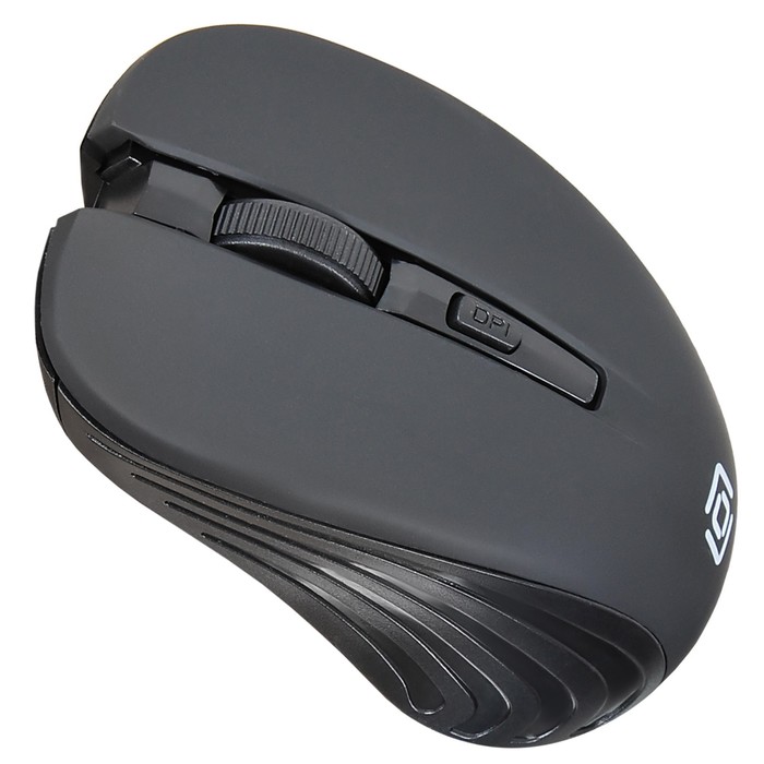 Мышь Оклик 545MW черный оптическая (1600dpi) беспроводная USB для ноутбука (4but) - фото 51524989