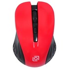 Мышь Оклик 545MW черный/красный оптическая (1600dpi) беспроводная USB для ноутбука (4but) - фото 9782931