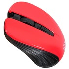 Мышь Оклик 545MW черный/красный оптическая (1600dpi) беспроводная USB для ноутбука (4but) - фото 9782937