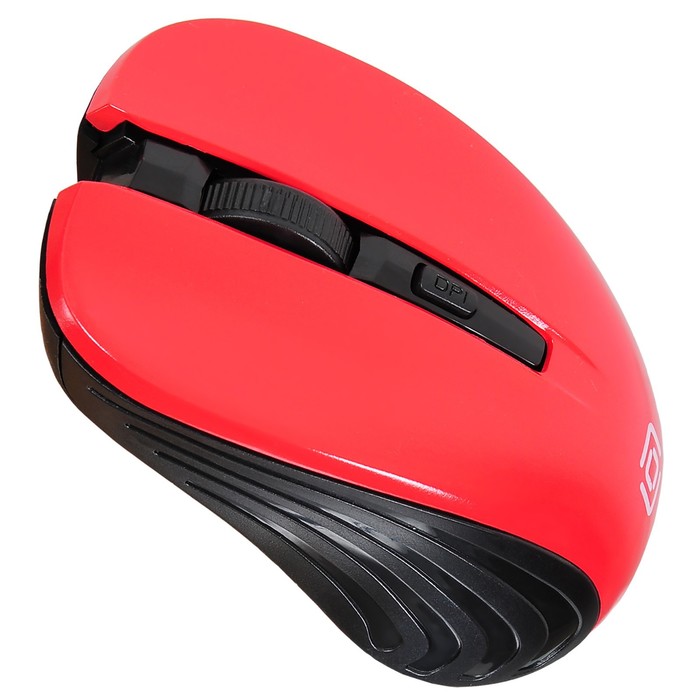 Мышь Оклик 545MW черный/красный оптическая (1600dpi) беспроводная USB для ноутбука (4but) - фото 51513249